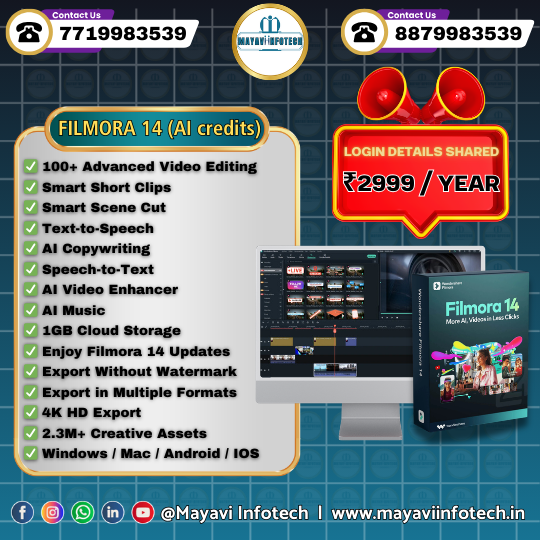 FILMORA 15 (AI credits)-1year