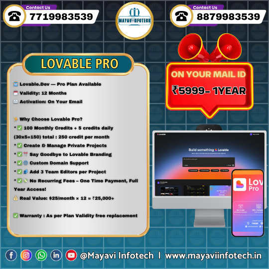 LOVABLE.DEV PRO-1year