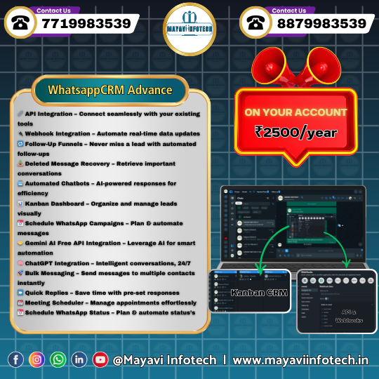 WhatsappCRM Advance -1year